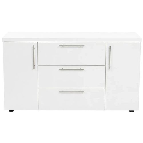 купить Комод Mashtab S12312 Madrid 3 sertare Alb Dublă (1200x430x800) в Кишинёве 