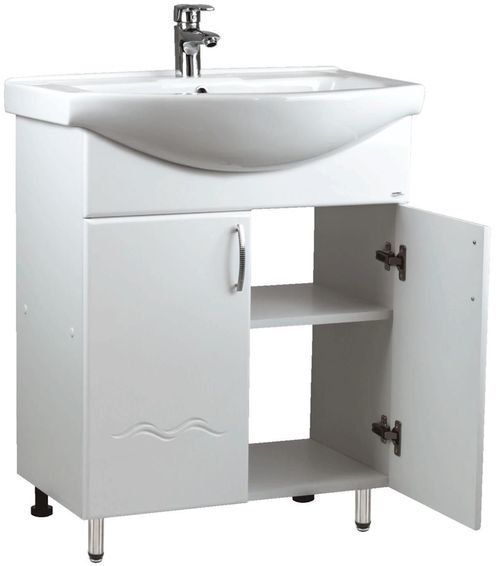 купить Шкаф под умывальник Mashtab 11622 Clasic cu 2 usi 75cm Alb в Кишинёве 