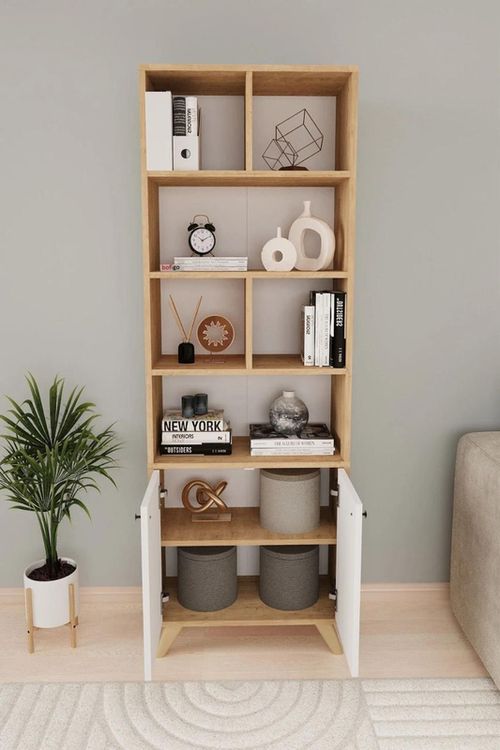 купить Офисный стеллаж Bofigo 15-28-41 Oak/White в Кишинёве 