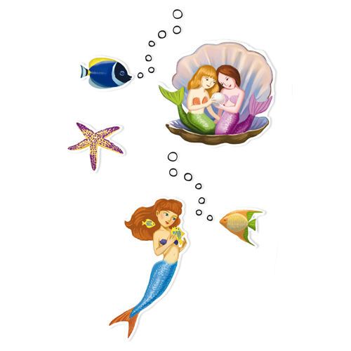 купить Mermaids Stickers by Djeco в Кишинёве 