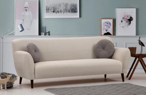 cumpără Canapea Trendy Enna Bej, 87x87x220cm (3 locuri) în Chișinău 