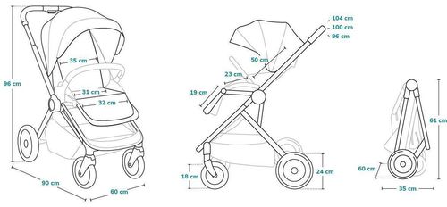 купить Детская коляска Lionelo Mika 2in1 Grey Graphite в Кишинёве 