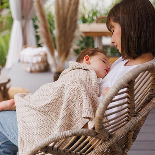 cumpără Lenjerie de pat pentru copii BabyOno 1647/03 Pătură de bumbac, bej în Chișinău 