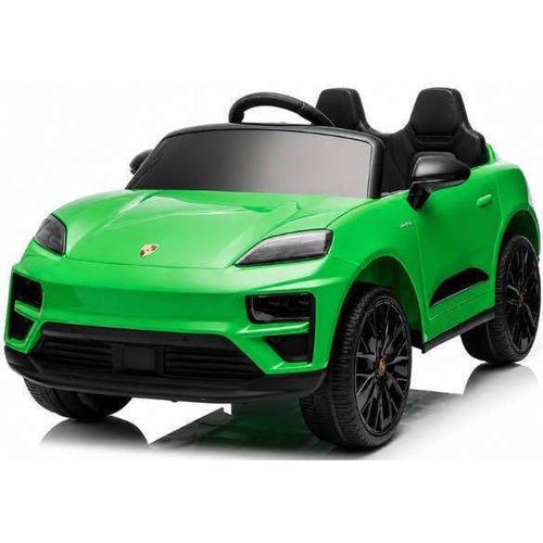 cumpără Mașină electrică pentru copii Kids car DK-PM666_Green Porsche Macan Turbo EV, 12V10AH, scaune din piele în Chișinău 