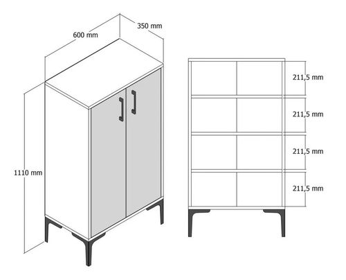 cumpără Raft pentru încălțăminte Trendy Prag, Alb 60x111x35cm în Chișinău 