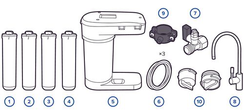 купить Фильтр проточный для воды Aquaphor DWM-101 в Кишинёве 