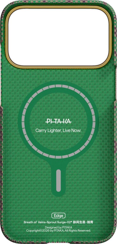 cumpără Husă pentru smartphone Pitaka iPhone 17 Pro Breath of Veins Edge (Sprout Surge-02) (BV1702P) în Chișinău 