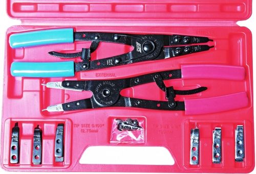 cumpără Clește JTC JTC-3471 Щипцы для стопорных колец L=265мм. (2шт. 12 предм.) în Chișinău 