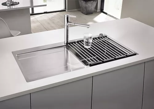 cumpără Accesoriu pentru chiuvete de bucătărie Blanco 238483 SR suport de vase inox pliabil 460x440 în Chișinău 