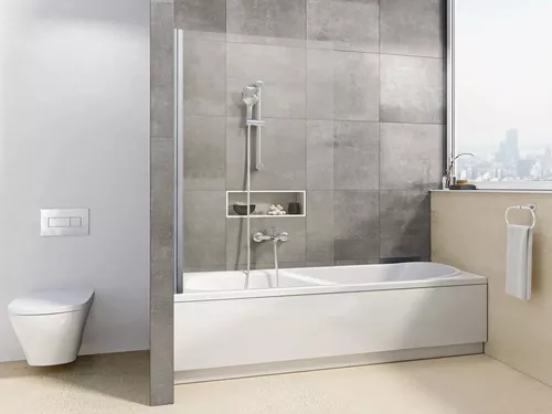 cumpără Panou pentru cadă Ravak Paravan cada 80x140 Al Transparent PVS1-80 (79840C00Z1) în Chișinău 