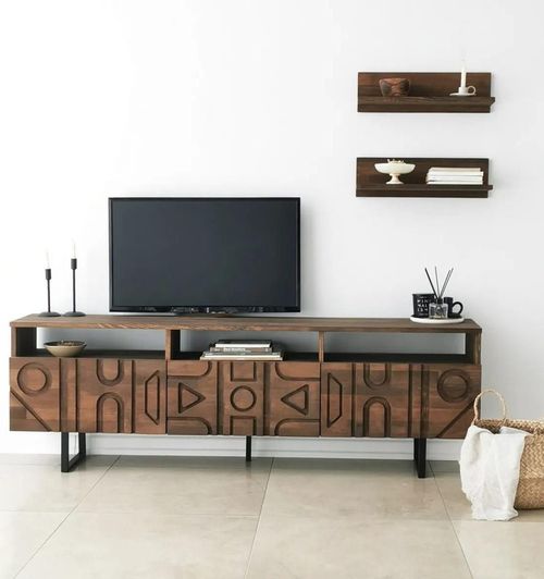 cumpără Comodă TV Trendy Aristo, Nuc 170x40x30cm în Chișinău 