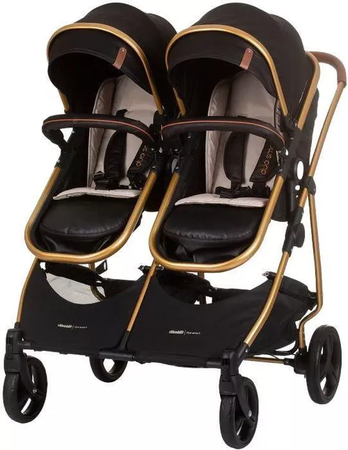 купить Детская коляска Chipolino Kbds02401og Duo Smart Obsidian / Gold в Кишинёве 