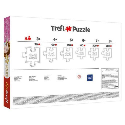 cumpără Puzzle Trefl 14819 Puzzles - 100 Glitter - Memories of Bella and Ariel / Disney Princess în Chișinău 