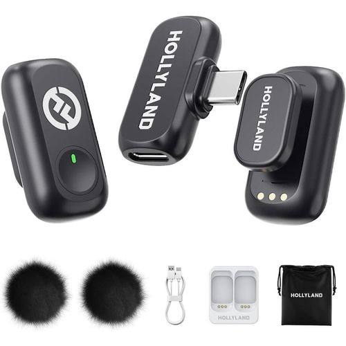 cumpără Microfon Hollyland LARK A1 Mini DUO USB-C (Black) în Chișinău 