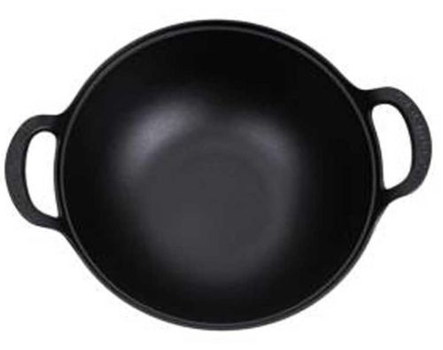 купить Казан Grill Master KZN-38CM WOK 11L din fonta, cu capac din lemn si fund plat в Кишинёве 