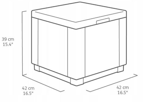 купить Стул Keter Cube With Cushion Brown/Oat (258810) в Кишинёве 