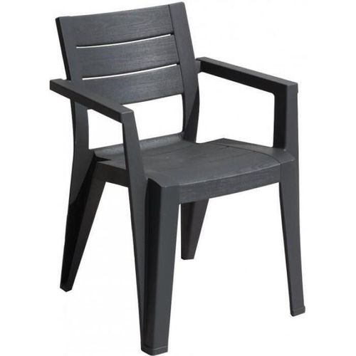 купить Стул Keter Julie Dining Chair Graphite (246188) в Кишинёве 