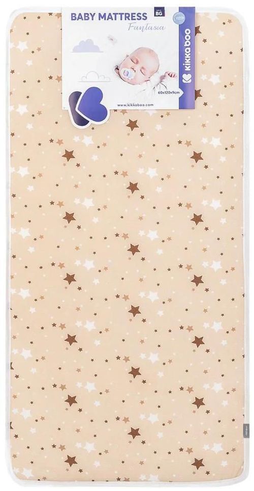 купить Детское постельное белье Kikka Boo 41107030006 Saltea pentru patut Fantasia Stars Beige, 120x60x9 cm в Кишинёве 