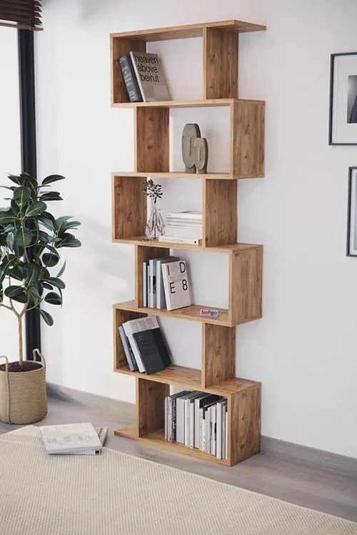 купить Офисный стеллаж Fabulous Zigzag 6 Shelves (Pine) в Кишинёве 