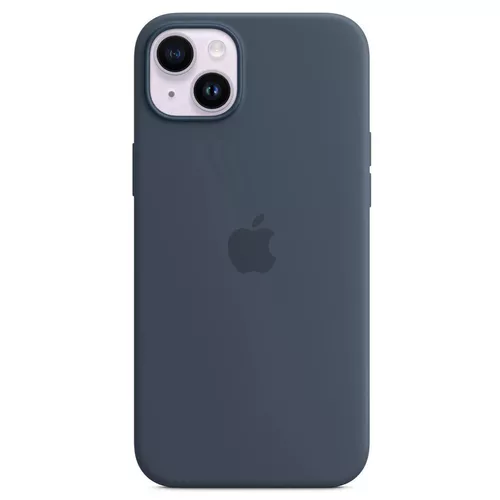 cumpără Husă pentru smartphone Apple iPhone 14 Silicone Case with MagSafe Storm Blue MPRV3 în Chișinău 