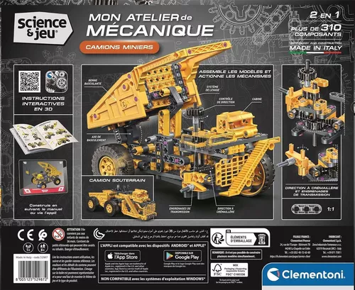 купить Конструктор Clementoni Mechanics Masina vasculanta (75159) в Кишинёве 