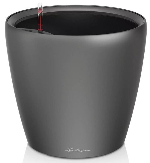купить Цветочный горшок Lechuza Classico Premium 21 LS, Charcoal в Кишинёве 