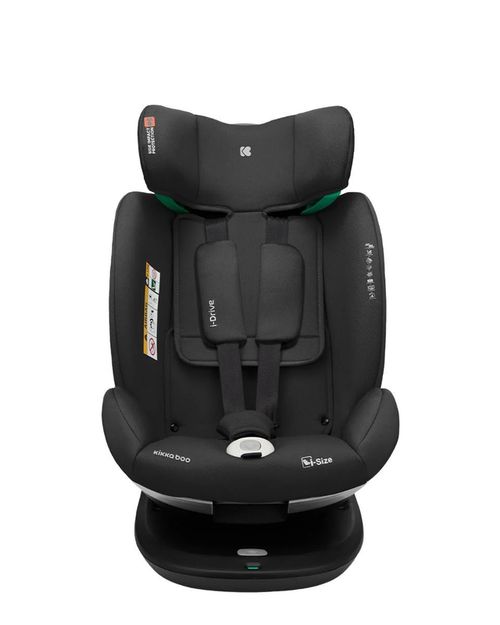 Поворотное автокресло с isofix KikkaBoo i-Drive Black (0 - 36 кг) 