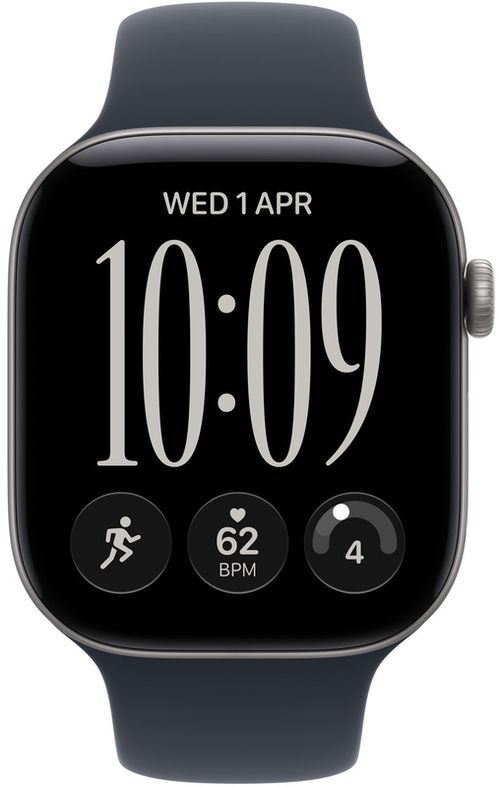 cumpără Ceas inteligent Apple Watch Series 12 GPS 42mm Space Grey Aluminium Case with Navy Blue Sport Band M/L MJE94 în Chișinău 
