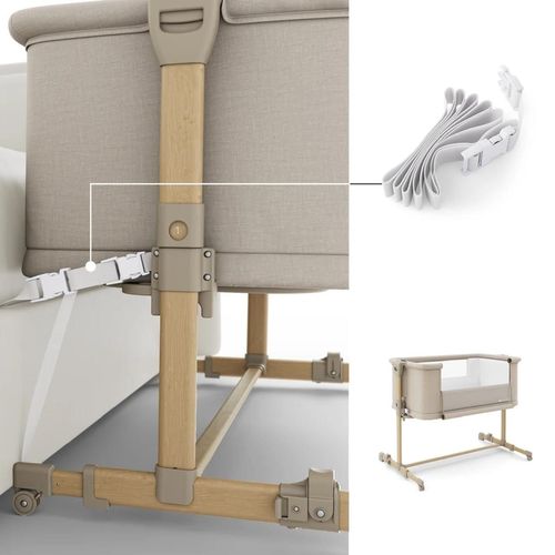 cumpără Leagăn KinderKraft KLNEEGR2BEG0000 Nestee Grow 2 beige wood în Chișinău 