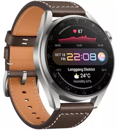 купить Смарт часы Huawei Watch 3 Pro 46mm Titanium, Gray Braun в Кишинёве 