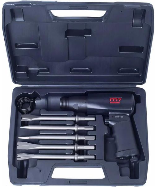 cumpără Ciocan demolator Mighty Seven SC-0617C Пневмомолоток SC-221 и 6 гран. 5 зубил SC-425 в пласт чемодане în Chișinău 