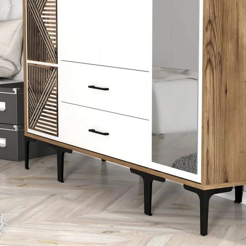 cumpără Dulap Trendy Kumsal PTR-Nuc, Alb în Chișinău 