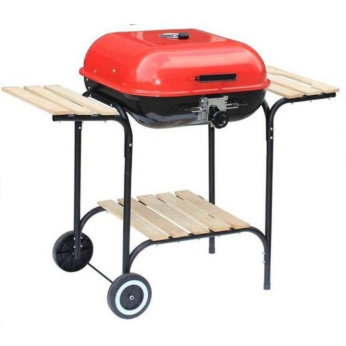cumpără Grătar Activa Mastercook AM19524 pe carbuni Grill Wagon Red 40x40cm cu 2 mese în Chișinău 