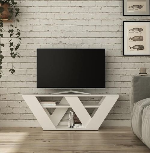 cumpără Comodă TV Trendy Pipralla, Alb 110x40x30cm în Chișinău 