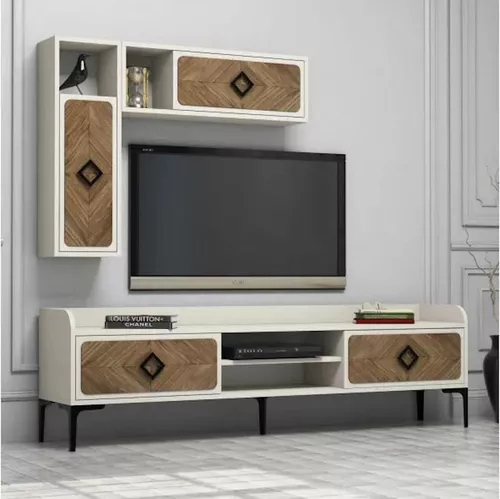 купить Тумба напольная для TV Trendy Samba, Crema 180x52x35cm в Кишинёве 