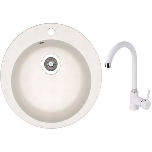 купить Мойка кухонная со смесителем Dr.Gans Gala + SanDonna F 7073 alb в Кишинёве 