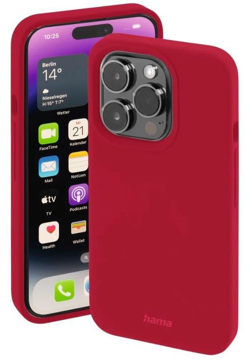 купить Чехол для смартфона Hama 215560 MagCase Finest Feel PRO Cover for Apple iPhone 14 Pro Max, red в Кишинёве 