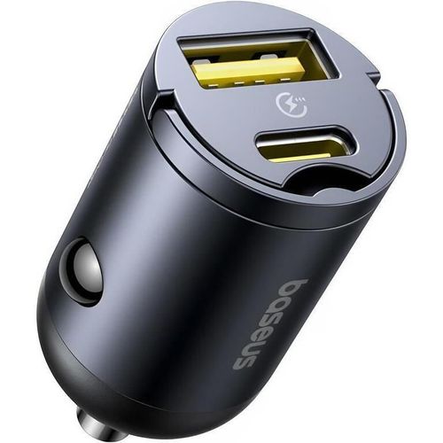 купить Зарядное устройство для автомобиля Baseus C00035001121-02 1*Type-C 30W, Tiny Star Series, Black в Кишинёве 