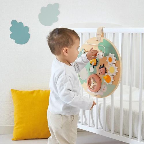 купить Развивающая доска Janod J04057 Panou cu activitati Sweet Cocoon в Кишинёве 