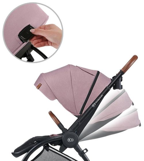 купить Детская коляска KinderKraft 2 in 1 EVOLUTION COCCOON KKWEVCOPNK2000 marvelous pink в Кишинёве 