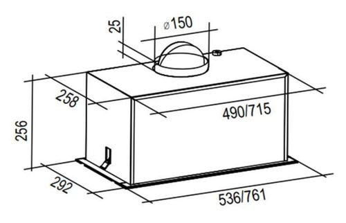 купить Вытяжка Backer ASTRO1500DCM 60 BL в Кишинёве 