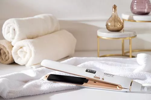 cumpără Placă de indreptat părul Camry CR 2322 White/Gold în Chișinău 