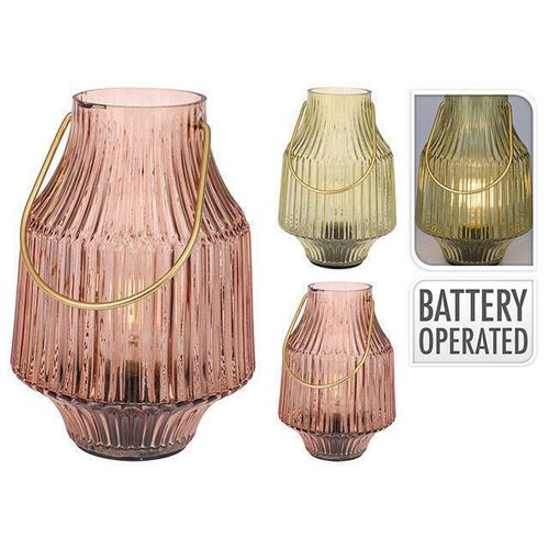 cumpără Iluminat decorativ Holland 48346 Фонарь стеклянный LED Амфора 20cm, на батарейках în Chișinău 