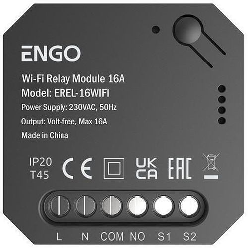 купить Термостат ENGO Controls EREL-16WIFI, 16A, monitorizare consum, NO-COM в Кишинёве 