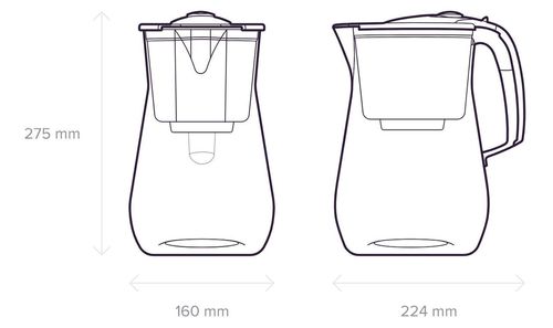 купить Фильтр-кувшин для воды Aquaphor Lyon white (A5) в Кишинёве 