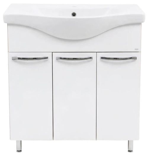 cumpără Dulap pentru lavoar Mashtab 11343 Agat cu 3 usi 80cm Alb-Sanoma în Chișinău 