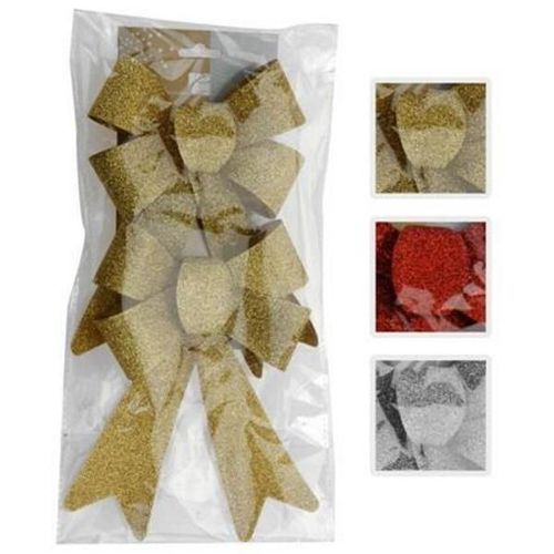 купить Новогодний декор Promstore 23503 Набор бантов декоративных 2шт, 18сm в Кишинёве 