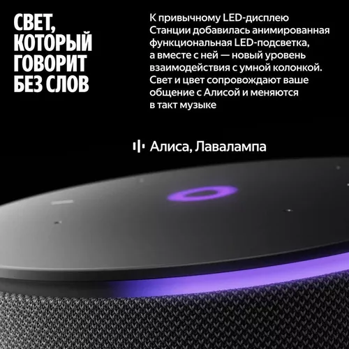 купить Колонка портативная Bluetooth Yandex YNDX-00059GRY Alisa Station Mini 3 Pro Grey в Кишинёве 