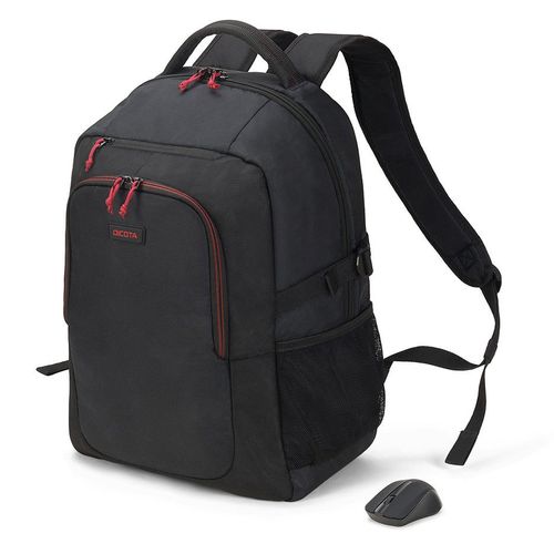 cumpără Rucsac laptop Dicota D31719 Backpack GAIN 15.6 Black + Wireless Mouse (rucsac laptop/рюкзак для ноутбука) în Chișinău 