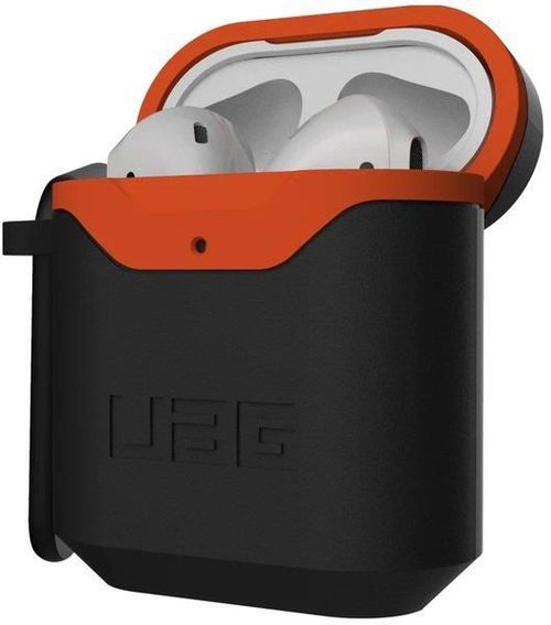 cumpără Accesoriu pentru aparat mobil UAG 10242F114097, for Apple Airpods Std. Issue Hard Case 001 (V2), Black/Orange în Chișinău 